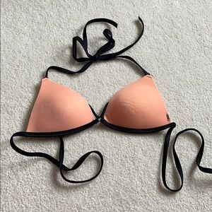 Peach bikini top